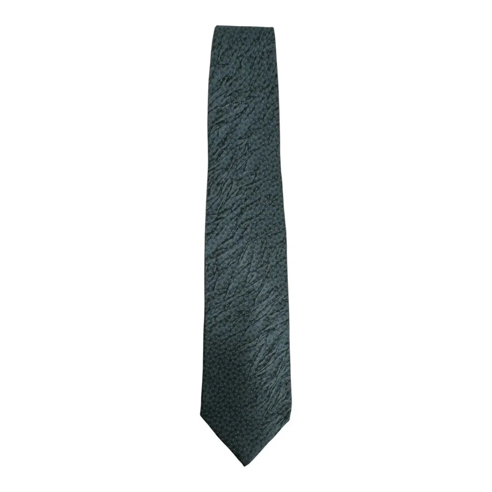 Stafford Men's Designer Teal Geometric Dot Novelty Neck Tie 100% Silk Italy
